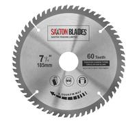 TCT18560T Saxton TCT Lame de scie circulaire à bois 185 x 30 mm x alésage x 60 dents pour scies Bosch, Makita, Dewalt 190 mm.