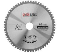 TCT21060TMB Saxton TCT Lame de scie circulaire en acier et cuivre 210 mm x 60 dents pour scie Bosch Makita Dewalt Evolution Compatible avec scies 216 mm