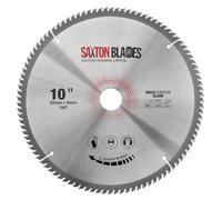 TCT255100TTCG Saxton TCT lame de scie circulaire 255 mm x 100 dents x 30 mm alésage (16, 20, 25 mm et 25,4 mm bague) aluminium stratifié bois dur