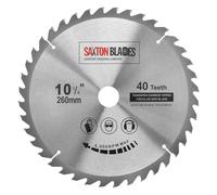 TCT26040T Saxton TCT lame de scie circulaire pour le bois 260 mm x 40 dents compatible avec Festool Bosch Makita Dewalt