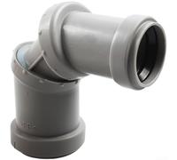 TDCuizent Adaptateur Quick Connect - 40 mm à 32 mm - Joint d'angle flexible pour tuyau de plomberie - Pour raccord à clipser avec joint étanche pour systèmes de vidange de salle de bain et de cuisine