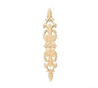 TDCuizent Applique florale en bois sculpté pour portes d'armoires, garniture décorative avec sculpture complexe, décoration d'intérieur pour accentuer les projets de restauration, finition naturelle