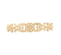 TDCuizent Applique florale en bois sculpté pour portes d'armoires, garniture décorative avec sculpture complexe, antique - décoration d'intérieur pour accentuer les projets de restauration, finition