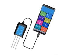 TDCuizent Capteur de sol USB type broche humidité température conductivité mètre IP68 étanche surveillance agricole résine époxy réponse rapide isolation électromagnétique (A)