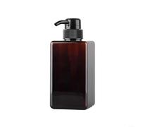 TDCuizent Distributeur de savon moussant rechargeable de 150 ml avec système de verrouillage pour cuisine, salle de bain, gel douche, shampooing, savon pour les mains, design peu encombrant (marron)