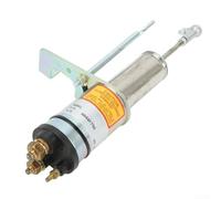 TDCuizent Électrovanne d'arrêt 12 V A044F796 pour générateur X2.5-G2 - Solénoïde d'arrêt de moteur - Pièce de rechange haute fiabilité - Construction en métal - Finition argentée