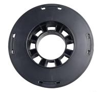 TDCuizent Enrouleur de câble en plastique noir de 150 mm pour câbles, filaments, lumières de Noël, corde Ethernet, rangement léger, bobine vide, design compact pour la maison, le bureau, les voyages