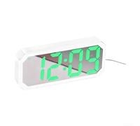 TDCuizent Grand réveil numérique à LED avec affichage de la température et du calendrier, luminosité réglable, format 12/24 heures, horloge de chevet multifonctionnelle pour la maison, le bureau, la