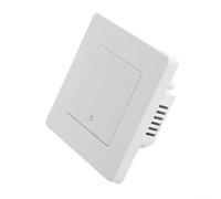 TDCuizent Interrupteur intelligent pour Tuya pour Zigbee pour MOES Star Ring Series Touch Control RF Télécommande Bouton rétroéclairé PC Matériau PC 86 x 86 mm domotique moderne Blanc Noir (1 gang
