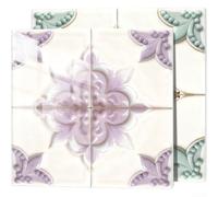 TDCuizent Lot de 10 autocollants muraux vintage marocains en PVC épais et imperméables pour cuisine, salle de bain, marron 15 x 15 cm (E)