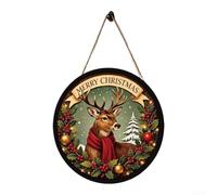 TDCuizent Panneau de Noël à suspendre avec éclairage LED pour décoration | Let It Snow Décoration en acrylique avec crochet en corde pour fenêtre, porte, mur, fête, intérieur et extérieur