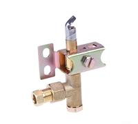 TDCuizent Support d'allumage en acier inoxydable pour cheminée et poêle à encastrer pour brûleur GPL, propane, butane compatible avec flamme unidirectionnelle améliorée (2 trous)