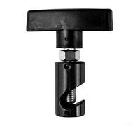 TDCuizent Support de capot de voiture en aluminium antidérapant avec clip de levage pour amortisseur de chocs - Outil de baie moteur - Noir, rouge, bleu (noir)
