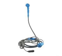 TDCuizent Système de douche portable de camping 12 V CC avec pompe électrique, débit de 2,5 l/min, tuyau de douche de 2 m, câble d'alimentation de 4 m, pression réglable, kit de bain mobile pour