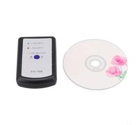 TDCuizent Testeur de polarité haut-parleur PH mètre FH-168 Outil audio de voiture pour tous les véhicules avec CD de test Boîtier en plastique noir 9 V