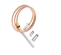TDCuizent Thermocouple CQ100A1013/U de 61 cm pour chaudières et chauffe-eau, capteur de température avec adaptateurs pour brûleurs pilotes à vis, pince-poussoir, pièce de rechange