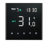 TDCuizent Thermostat programmable intelligent WiFi avec commande vocale pour Alexa Google Home pour chauffage au sol, systèmes d'eau, chaudières à gaz, retardateur de flamme, programmation