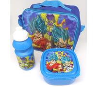TDL Dragon Ball Z Ensemble-Cadeau Sac Isotherme + Bidon + Boîte À Déjeuner - Licence Officielle - Lunch Bag + Sports Bottle + Sandwich Box - Gift Bundle