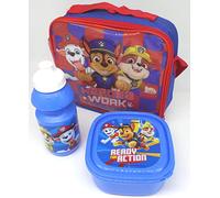 TDL Paw Patrol Ensemble-Cadeau Sac Isotherme + Bidon + Boîte À Déjeuner - Licence Officielle - Lunch Bag + Sports Bottle + Sandwich Box - Gift Bundle