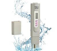 TDS Mètre Testeur Eau, LCD TDS-3 Mètre pour Qualité de l'eau Potable Testeur, Portable Numérique Température PPM Test Mesureur Pen Analyseur pour Culture Hydroponique, Aquarium, Piscine et Spa