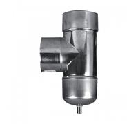 Té à 90° avec purge en inox 304 - femelle 150x156 mm TEN