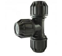 Té à compression 90° égal en PP pour tube PE - diamètre 20 mm CODITAL