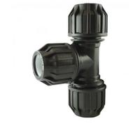 Té à compression 90° égal en PP pour tube PE - diamètre 40 mm CODITAL
