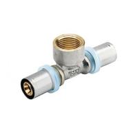 Té à sertir pour tube multicouche Ø32 taraudage femelle 26x34 au centre RBM