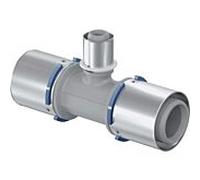 Té à sertir Uponor S-Press PLUS 1046398 50 x 25x50 mm, réduit, PPSU