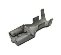 TE Connecteur Bêche 280755-2: Plat 9,5mm, 1,2mm Femelle, 6-10mm2, Serrage sur Fil, Laiton, Terminal Pique, 2.5 AWG