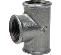 Té Égal 90° | Fonte Malléable Galvanisée Femelle/Femelle EN 10242-1''1/4