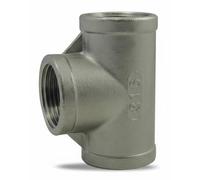 Té égal femelle/femelle/femelle en inox 316-3/4''