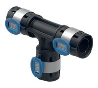 Geberit GE FlowFit, pièce en T, identique, PPSU, 90 degrés, d63 x 63 x 63 mm, 1 pièce.