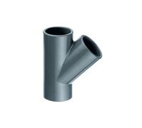 Té égal PVC pression 45° Ø 63 mm - Fitt