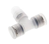 Té en ligne 12mm x R3/8'' Raccord enfichable à filetage mâle Laiton/PA 66 NBR Rotatif