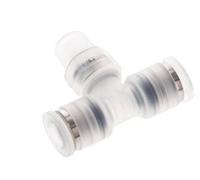 Té en ligne 6mm x R1/8'' Raccord enfichable à filets mâles Laiton/PA 66 NBR Rotatif