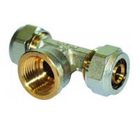 Té femelle à compression pour tube multicouche - F20x27 - diam 20 mm BOUTTÉ