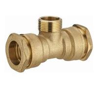 Té laiton pour tuyau polyéthylène mâle au centre M1'(26x34) NOYON & THIEBAULT - Ø 32 mm - 1733-3226L1 G