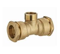 Té laiton pour tuyau polyéthylène mâle au centre M3/4' (20x27) - Ø 25 mm - 1733-2520L1