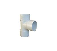 Té pied de biche Femelle 87° Diamètre 40mm Blanc