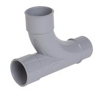té pvc - pied de biche - mâle / femelle - 87 degrés30 - diamètre 40 mm - nicoll th18 - gr