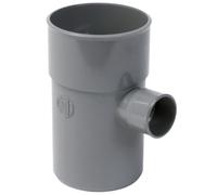 Té PVC réduit 100/50 mm culotte mâle femelle à coller 90°, NF évacuation eaux usées