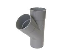 Té PVC vidange 45° MF 125