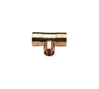 Té réduit femelle cuivre à souder 14 x 18 x 14mm Pronorm, lot de 10