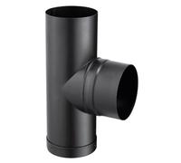 Té tampon émaillé noir mat Ø150 POUJOULAT TE TP 150 ENM - 56150955