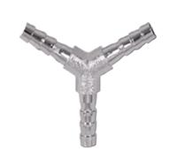 Té Y Réducteur 4-19mm Tuyau Barb Connecteur En Laiton Chromé
