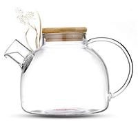 Tea & Tea® Théière en Verre 1,4 L Avec Infuseur Dans le Bec - Coffret Cadeau, Passoire Intégrée