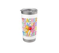 Teacher Appreciation W ack to School Educator Life Gobelet isotherme en acier inoxydable double paroi