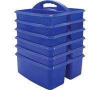 Teacher Created Resources Lot de 6 boîtes de rangement en plastique bleu