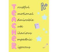 Teacher Notebook: Cuaderno para Profesores - A4 8.5 x 11 - 100 Hojas Cuadriculadas - Tapa Blanda color amarillo: Cuaderno ideal como detalle para ... Material escolar para profesor, educadores...